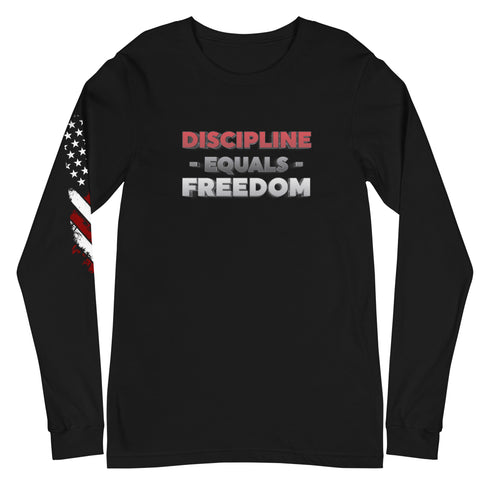 Discipline Equals Freedom Unisex Long Sleeve Tee - Mainstream Freedom