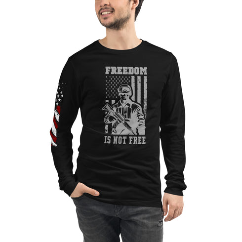 Freedom Is Not Free Unisex Long Sleeve Tee - Mainstream Freedom