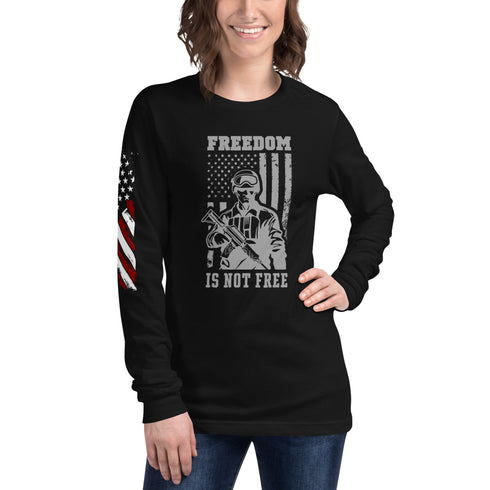 Freedom Is Not Free Unisex Long Sleeve Tee - Mainstream Freedom