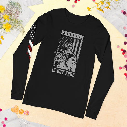 Freedom Is Not Free Unisex Long Sleeve Tee - Mainstream Freedom