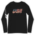 USA Grunge Unisex Long Sleeve Tee - Mainstream Freedom