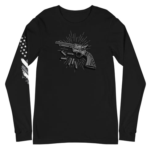 Vintage Revolver Unisex Long Sleeve Tee - Mainstream Freedom