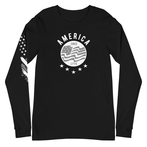 America Since 1776 Unisex Long Sleeve Tee - Mainstream Freedom