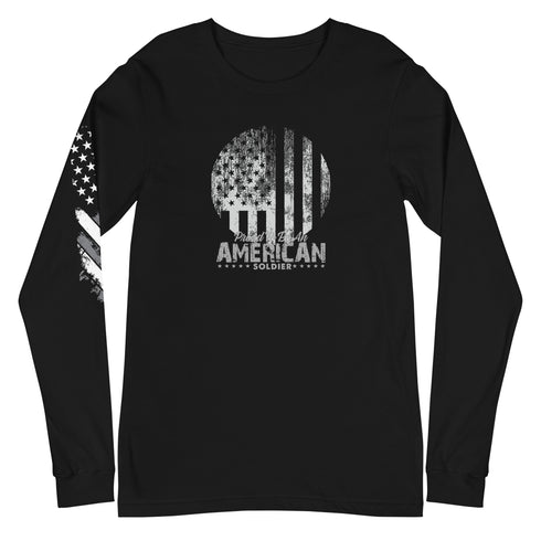 Proud To Be An American Soldier Unisex Long Sleeve Tee - Mainstream Freedom