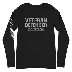 Veteran Defender of Freedom Unisex Long Sleeve Tee - Mainstream Freedom
