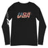 USA Grunge Unisex Long Sleeve Tee - Mainstream Freedom