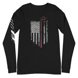 Grunge American Golfer Unisex Long Sleeve Tee - Mainstream Freedom