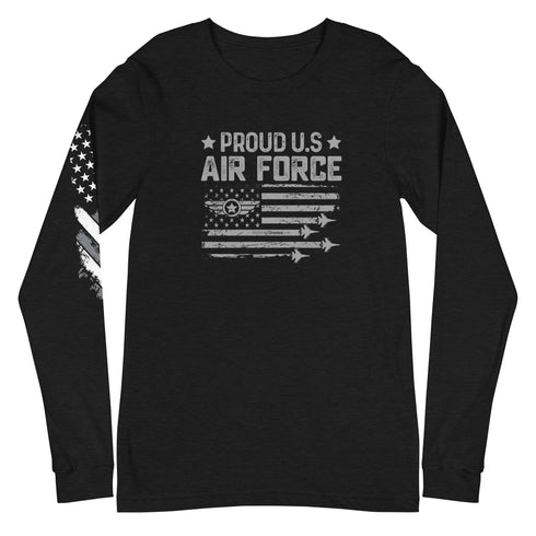 Proud US Air Force Unisex Long Sleeve Tee - Mainstream Freedom