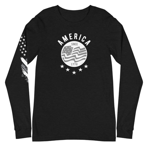 America Since 1776 Unisex Long Sleeve Tee - Mainstream Freedom