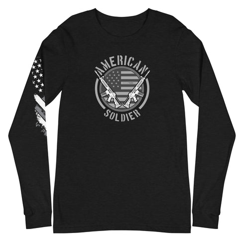 American Soldier Unisex Long Sleeve Tee - Mainstream Freedom
