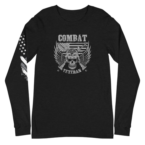 Combat Veteran Unisex Long Sleeve Tee - Mainstream Freedom