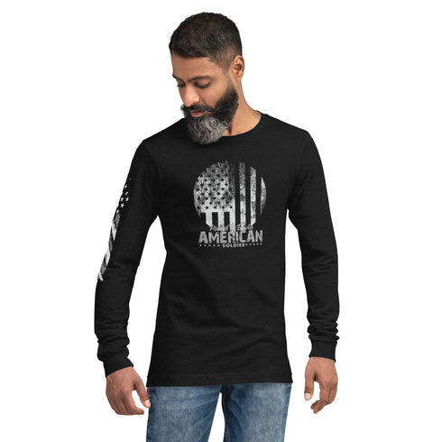 Proud To Be An American Soldier Unisex Long Sleeve Tee - Mainstream Freedom
