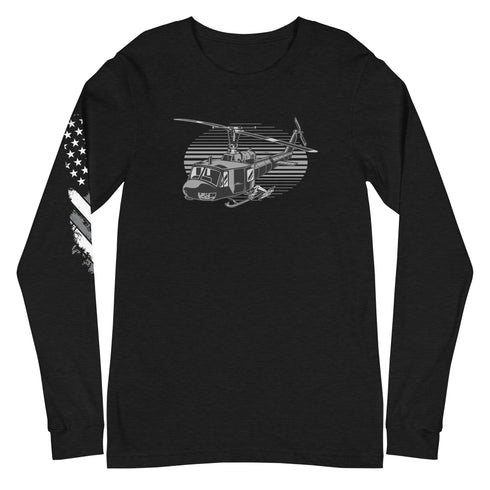 Helicopter Unisex Long Sleeve Tee - Mainstream Freedom