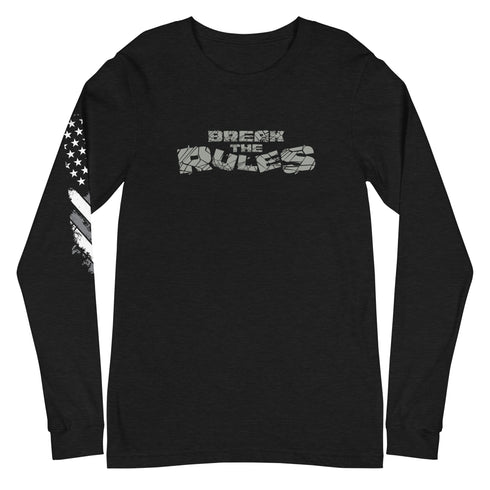 Break The Rules Unisex Long Sleeve Tee - Mainstream Freedom