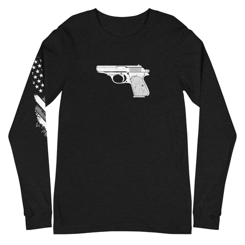 Hand Gun Unisex Long Sleeve Tee - Mainstream Freedom