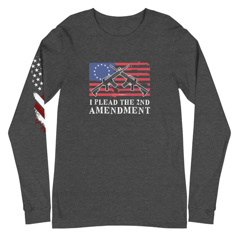 I Plead The 2nd Amendment Unisex Long Sleeve Tee - Mainstream Freedom