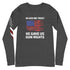 In God We Trust, He Gave Us Gun Rights Unisex Long Sleeve Tee - Mainstream Freedom