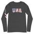 USA Unisex Long Sleeve Tee - Mainstream Freedom
