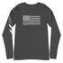 Grunge American Flag Unisex Long Sleeve Tee - Mainstream Freedom