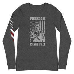 Freedom Is Not Free Unisex Long Sleeve Tee - Mainstream Freedom