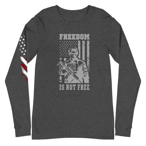 Freedom Is Not Free Unisex Long Sleeve Tee - Mainstream Freedom