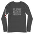 We Stand With Freedom Unisex Long Sleeve Tee - Mainstream Freedom