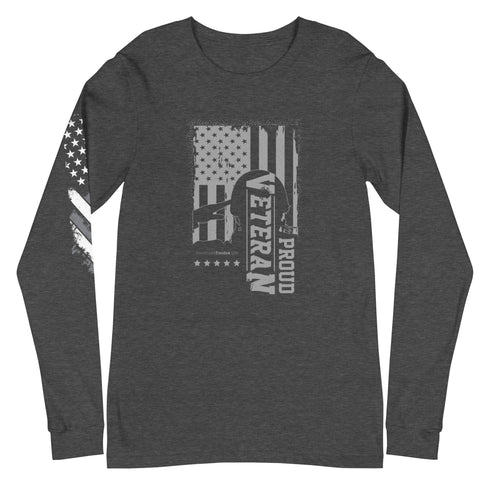 Proud Veteran Unisex Long Sleeve Tee - Mainstream Freedom