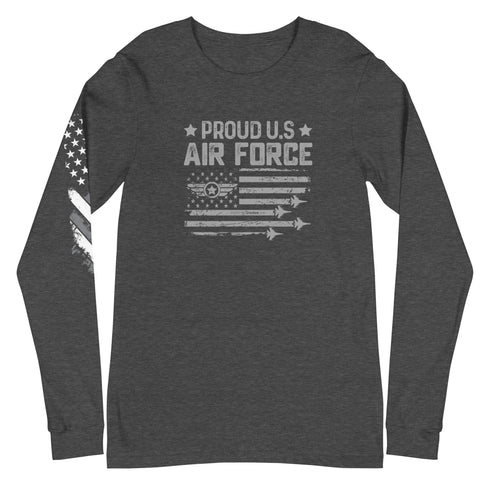 Proud US Air Force Unisex Long Sleeve Tee - Mainstream Freedom