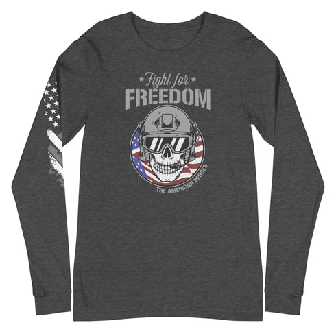 Fight For Freedom - The American Heroes Unisex Long Sleeve Tee - Mainstream Freedom