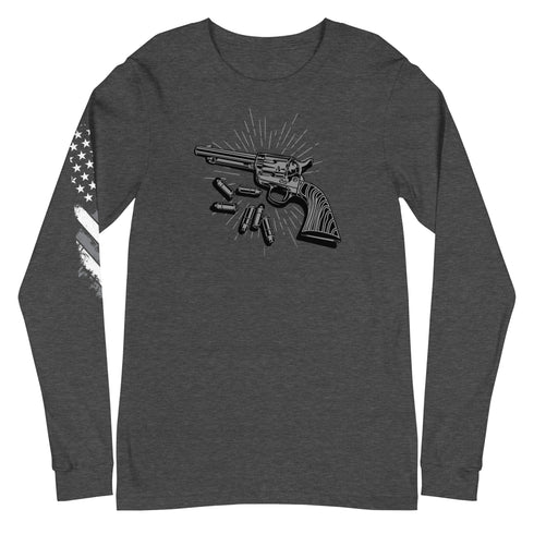 Vintage Revolver Unisex Long Sleeve Tee - Mainstream Freedom