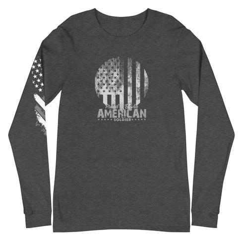 Proud To Be An American Soldier Unisex Long Sleeve Tee - Mainstream Freedom