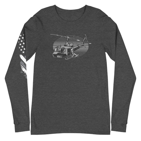 Helicopter Unisex Long Sleeve Tee - Mainstream Freedom