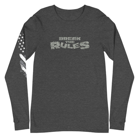 Break The Rules Unisex Long Sleeve Tee - Mainstream Freedom