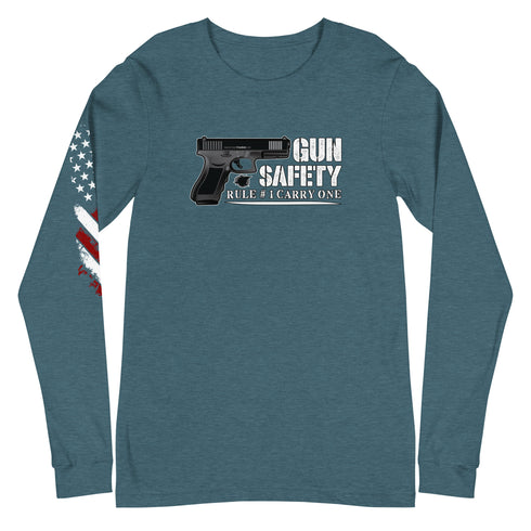 Gun Safety Rule #1 Carry One Unisex Long Sleeve Tee - Mainstream Freedom