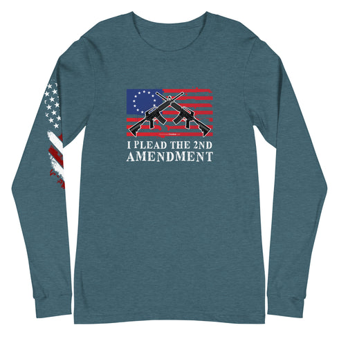 I Plead The 2nd Amendment Unisex Long Sleeve Tee - Mainstream Freedom