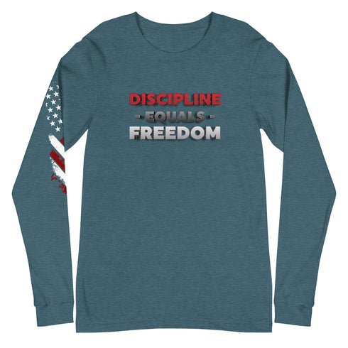 Discipline Equals Freedom Unisex Long Sleeve Tee - Mainstream Freedom