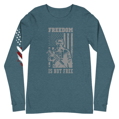 Freedom Is Not Free Unisex Long Sleeve Tee - Mainstream Freedom
