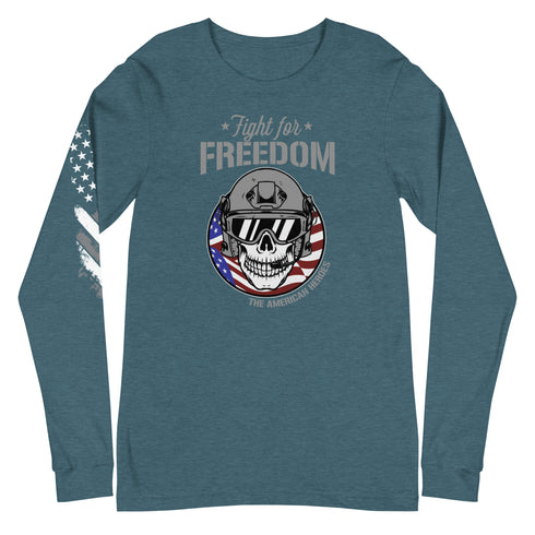 Fight For Freedom - The American Heroes Unisex Long Sleeve Tee - Mainstream Freedom