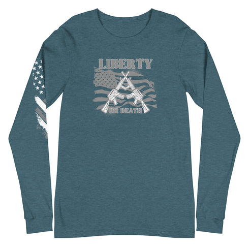 Liberty or Death Unisex Long Sleeve Tee - Mainstream Freedom