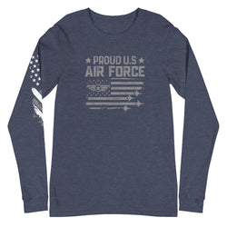 Proud US Air Force Unisex Long Sleeve Tee - Mainstream Freedom