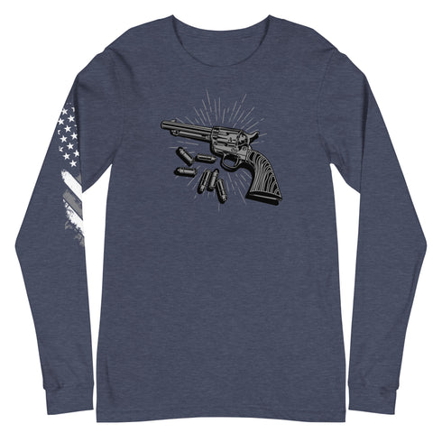 Vintage Revolver Unisex Long Sleeve Tee - Mainstream Freedom