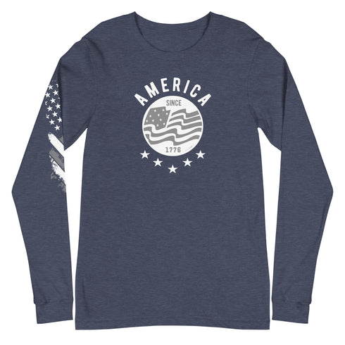 America Since 1776 Unisex Long Sleeve Tee - Mainstream Freedom