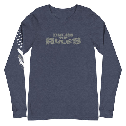 Break The Rules Unisex Long Sleeve Tee - Mainstream Freedom