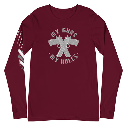 My Guns My Rules Unisex Long Sleeve Tee - Mainstream Freedom