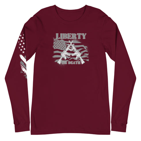Liberty or Death Unisex Long Sleeve Tee - Mainstream Freedom