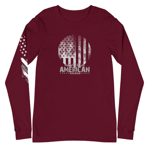 Proud To Be An American Soldier Unisex Long Sleeve Tee - Mainstream Freedom