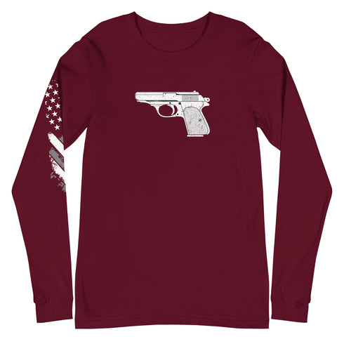 Hand Gun Unisex Long Sleeve Tee - Mainstream Freedom