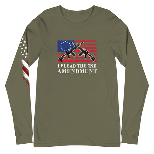 I Plead The 2nd Amendment Unisex Long Sleeve Tee - Mainstream Freedom