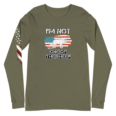 I'm Not One Of The Sheep Unisex Long Sleeve Tee - Mainstream Freedom