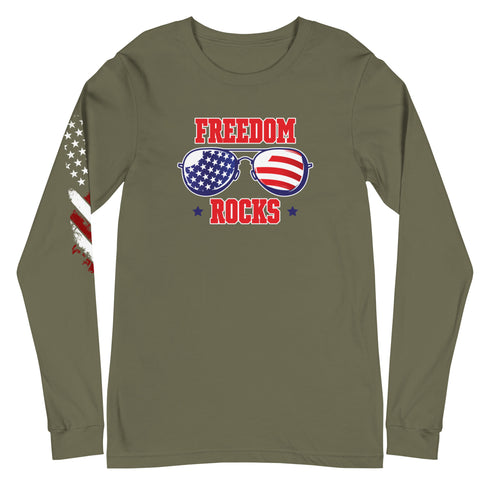 Freedom Rocks Unisex Long Sleeve Tee - Mainstream Freedom